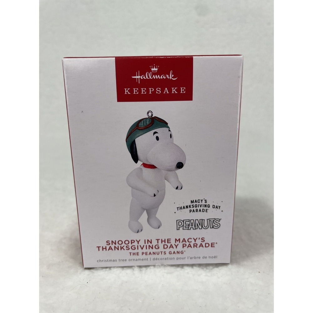 Hallmark Keepsake Peanuts Snoopy Macy's Thanksgiving Day Parade 2022 Ornament.